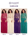Sargam By Gulkayra Real Chinon Surat Indo Western Lehenga Wholesale Market